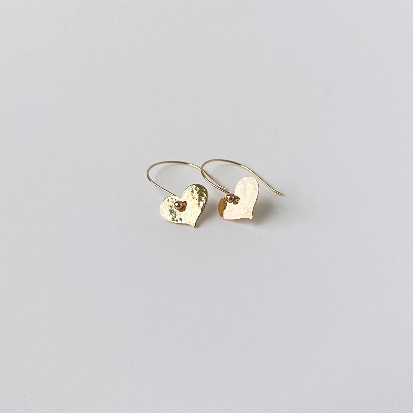Gold-Filled Valentine's Heart Earrings