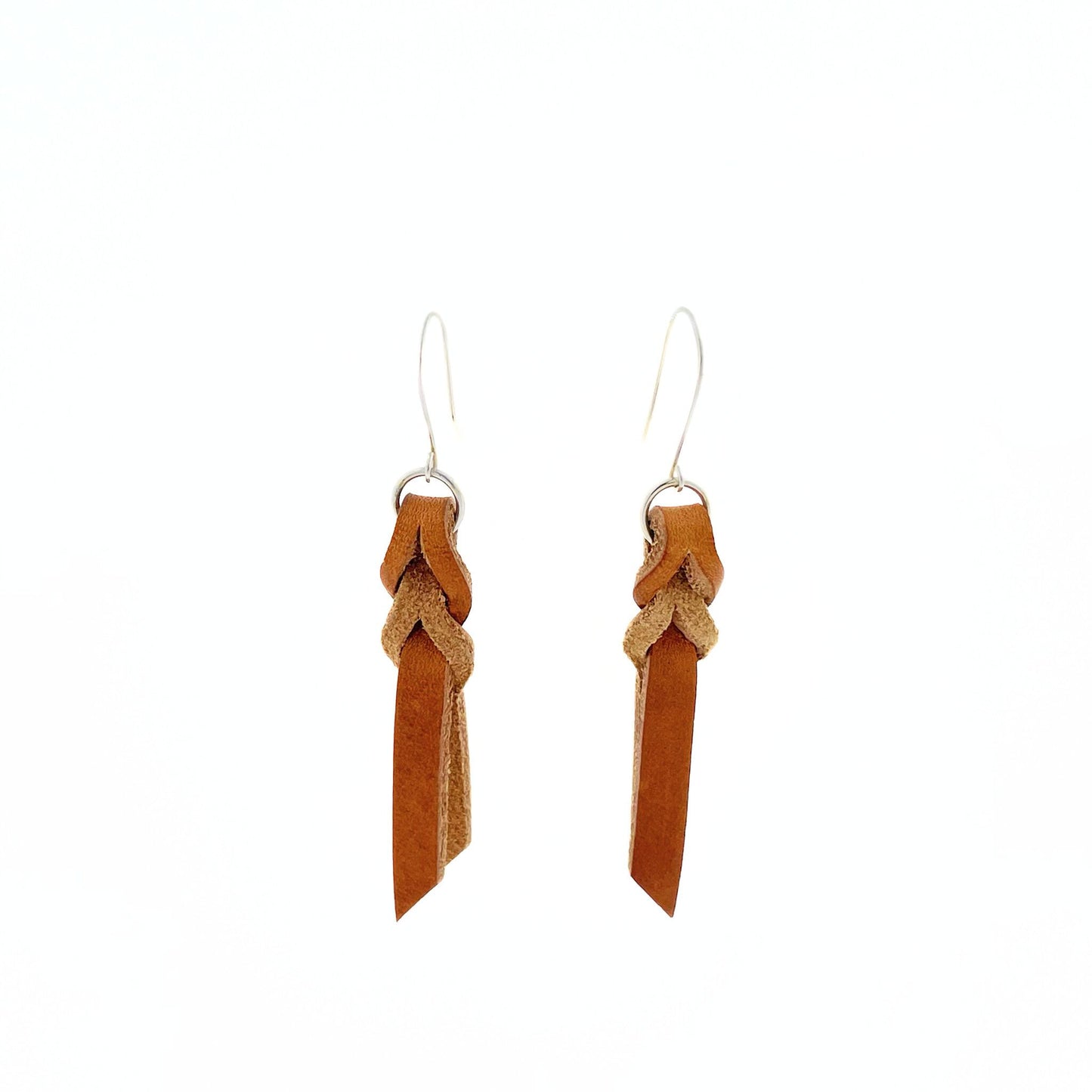 Leather Braid earrings