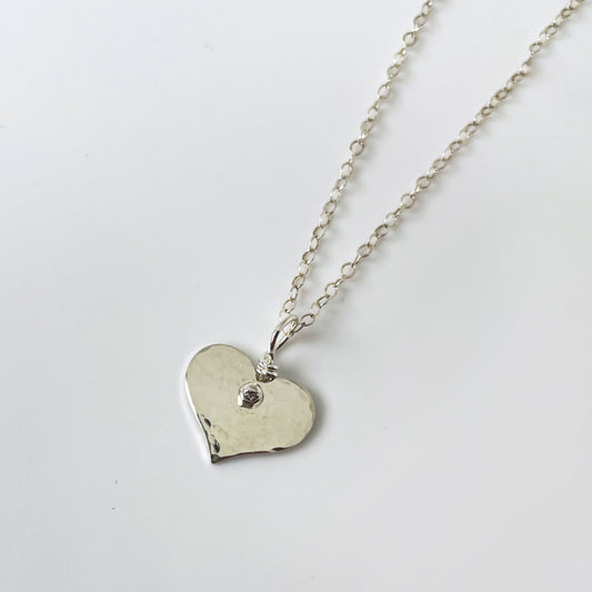 silver heart pendant