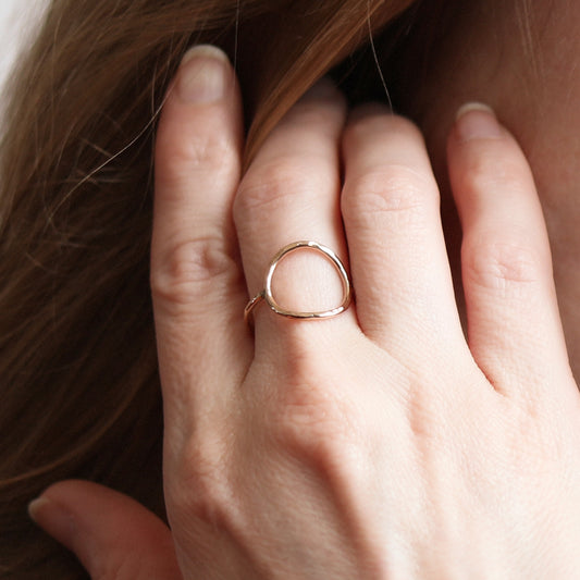 Gold Filled Circle Ring