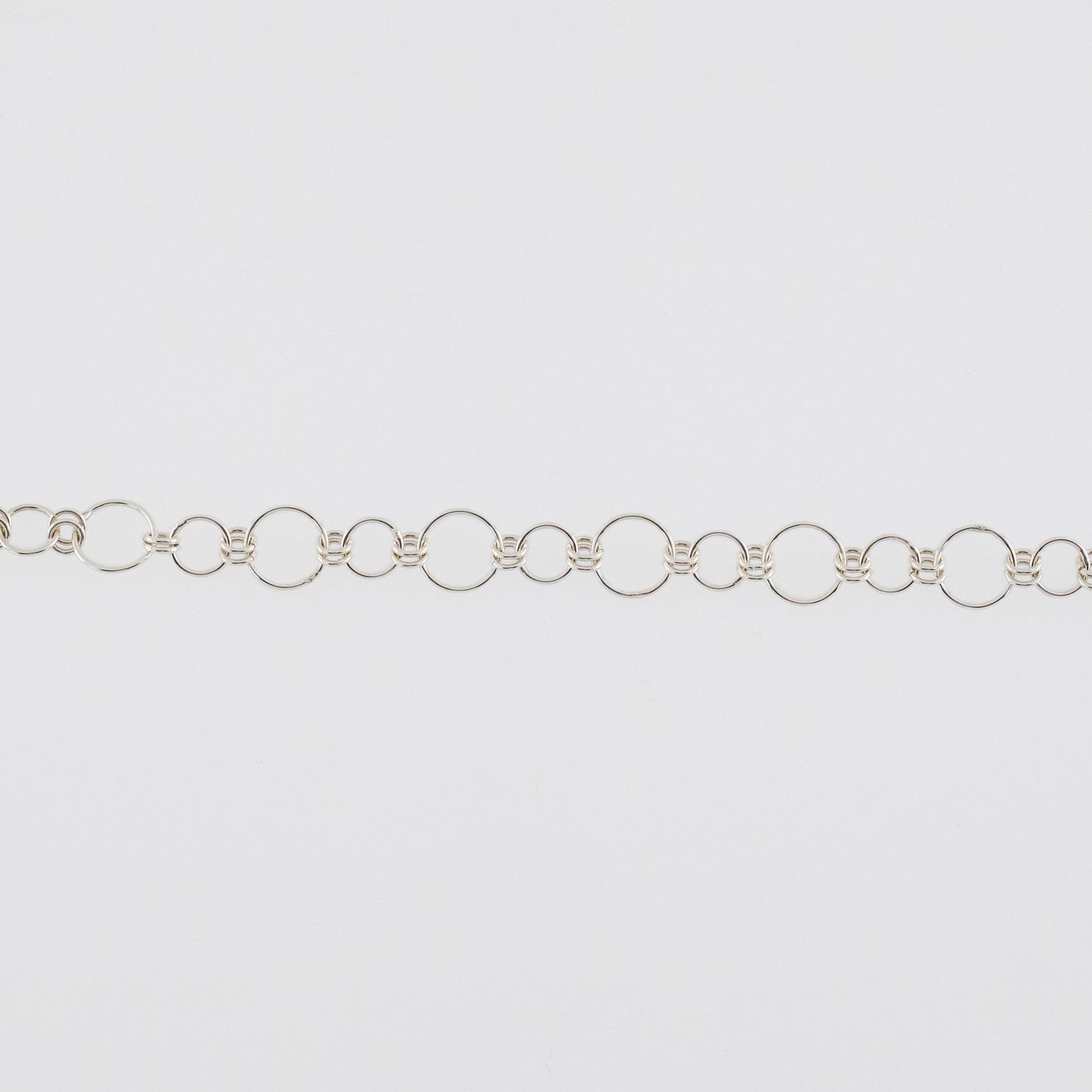 delicate silver chain bracelet