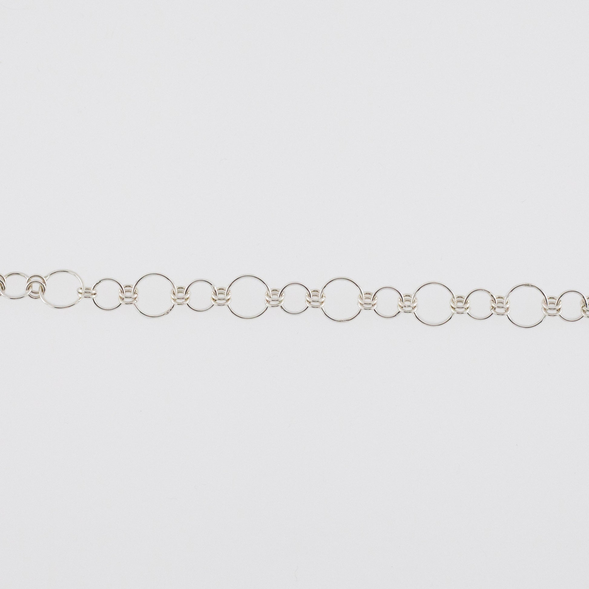 delicate silver chain bracelet