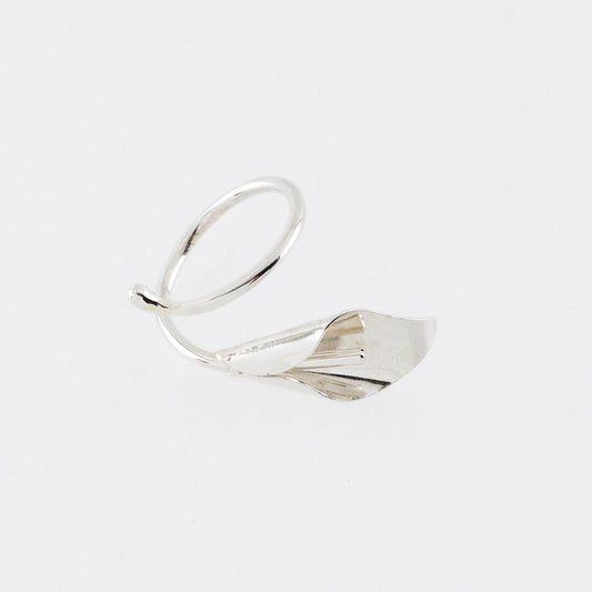 Silver Calla Lily Ring