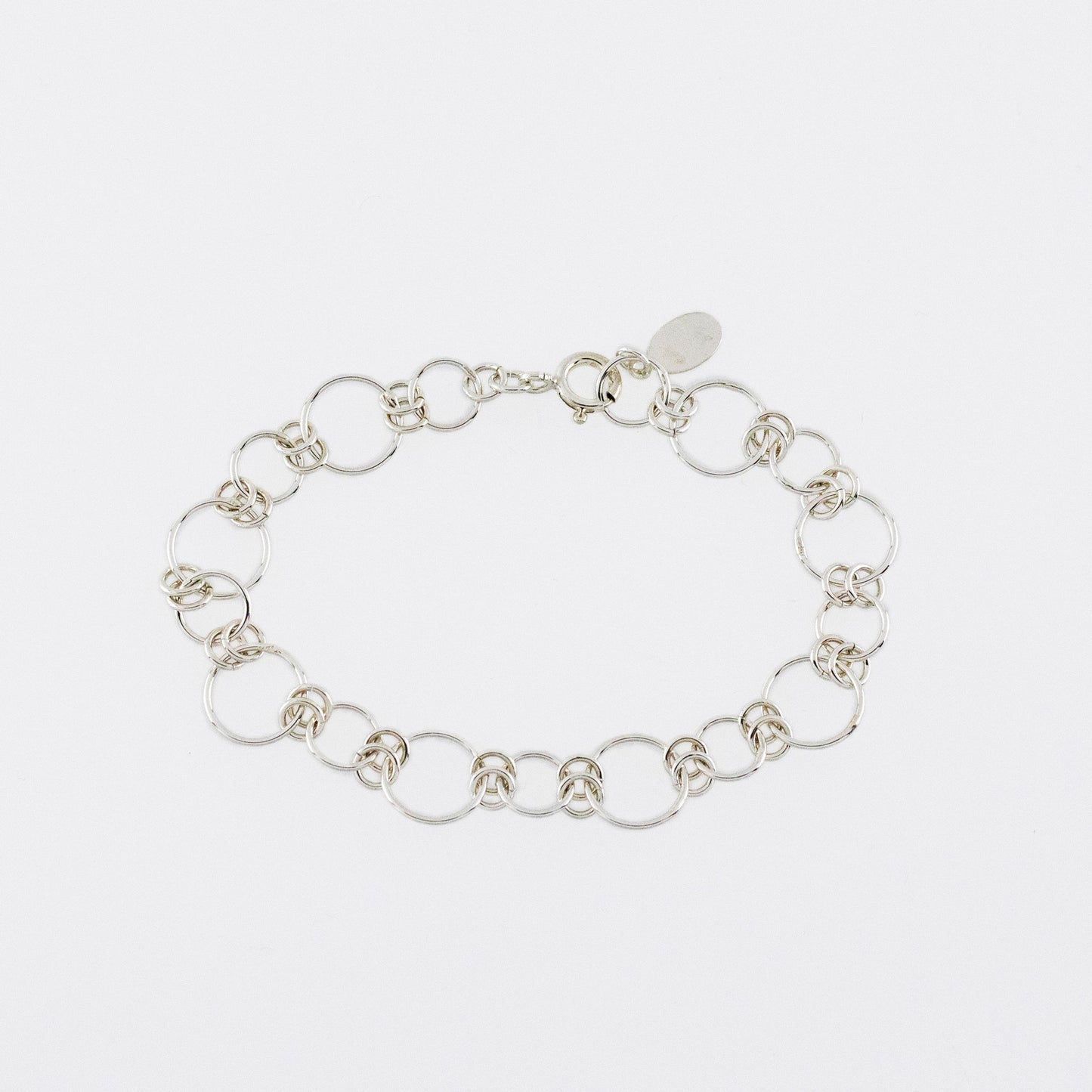 Circles of Strength sterling silver bracelet