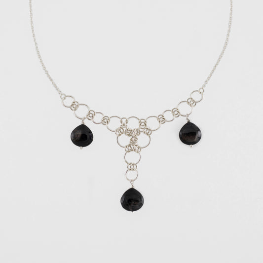 Warrior Circles Necklace with Hypersthene