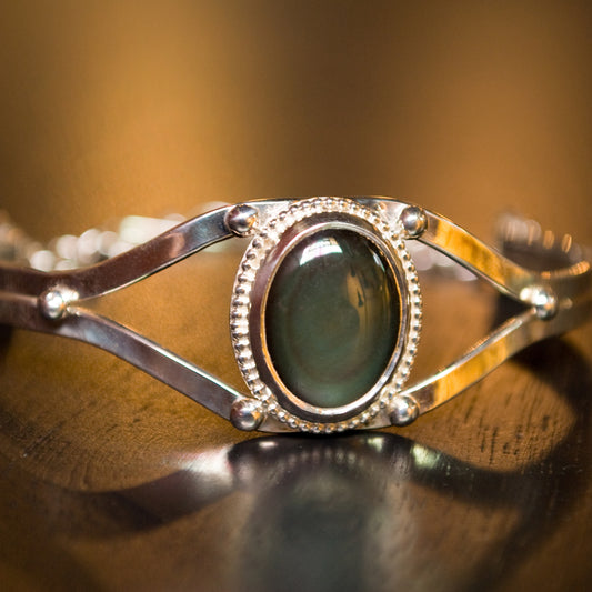 gemstone cuff bracelet