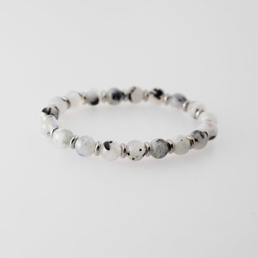 Rainbow Moonstone Stretch Bracelet