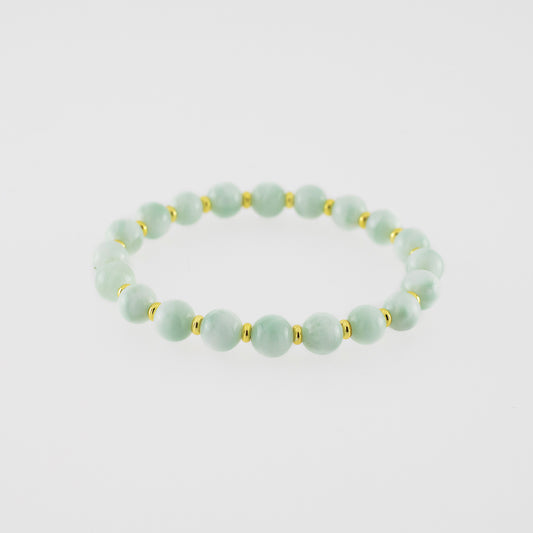 Green Larimar Stretch Bracelet