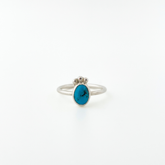 Sterling silver and turquoise ring